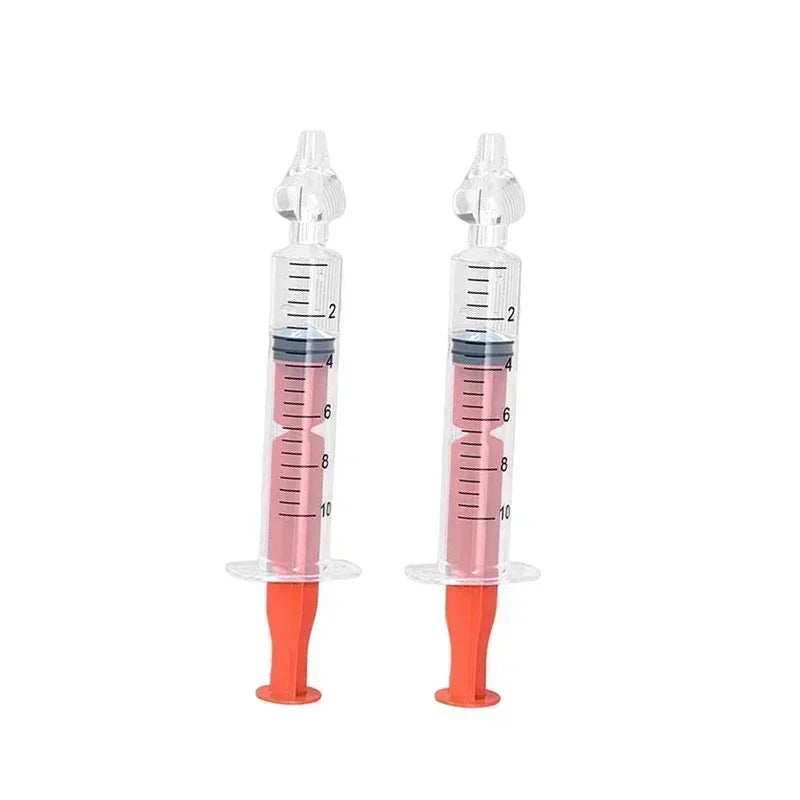for Child SyringeTube Baby Nose Needle Nasal Washer Reusable Nasal Irrigator Washing Baby Nasal Aspirator Cleaner Kids Rhinitis Vue B251 2PCS Orange