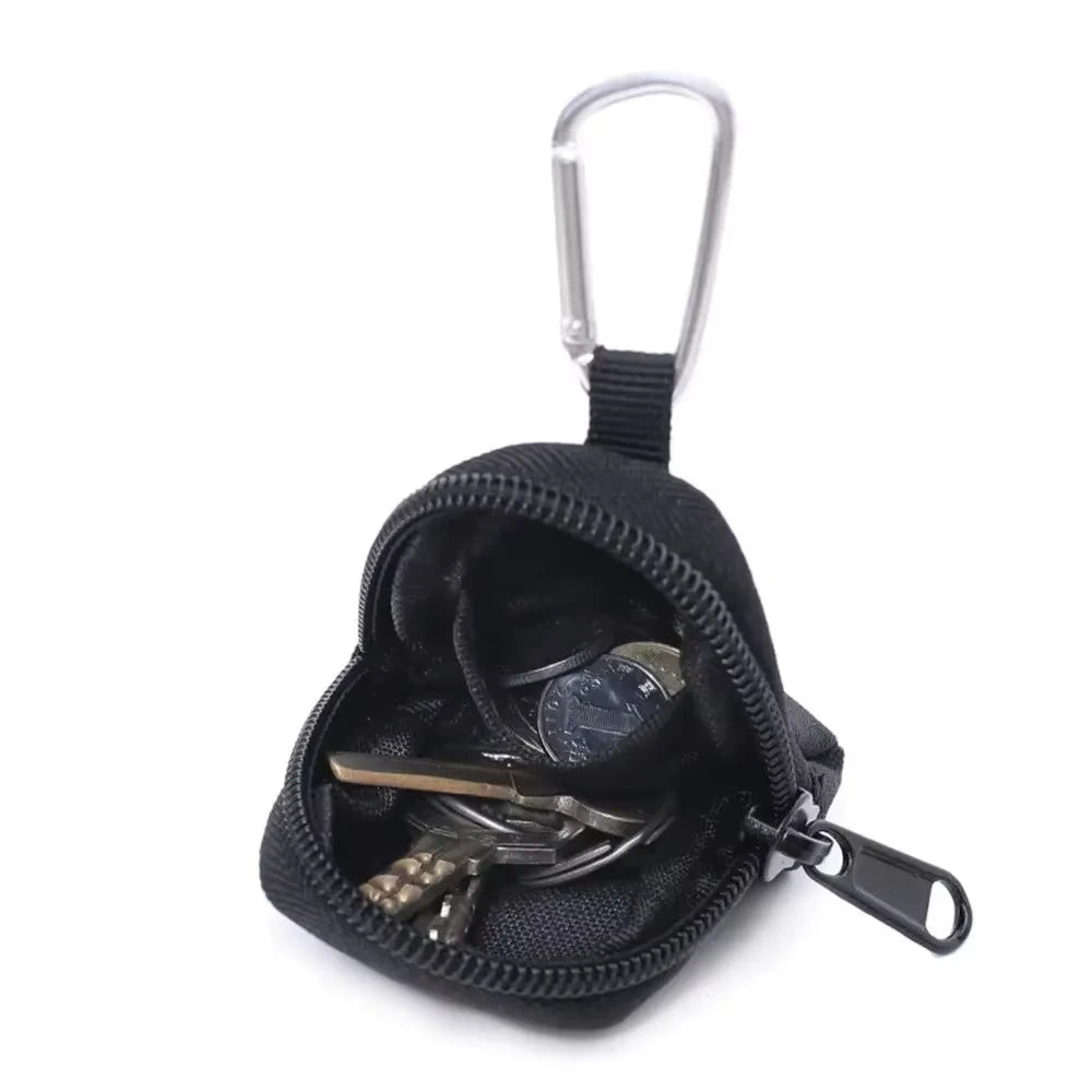 Tactical EDC Pouch Key Wallet Holder Men Coin Purses Pouch Bag Keychain Zipper Pocket Outdoor Key Bag Vue