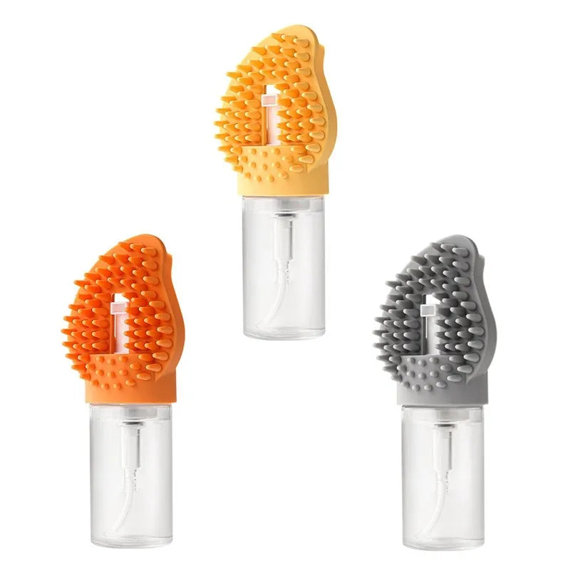ABKW-Pet Supplies Dog Cat Bath Comb 2-In-1 Massage Brush With Fur Removal For Cats Dog Brush Cleaning Tool Vue