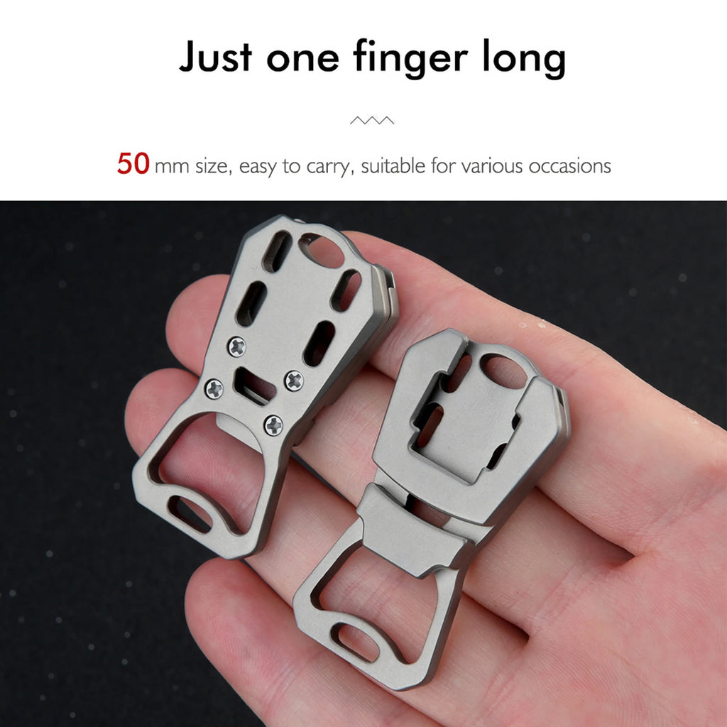 Titanium Alloy Mini Keychain Bottle Opener | EDC Pocket Tool Keychain Bottle Opener Vue