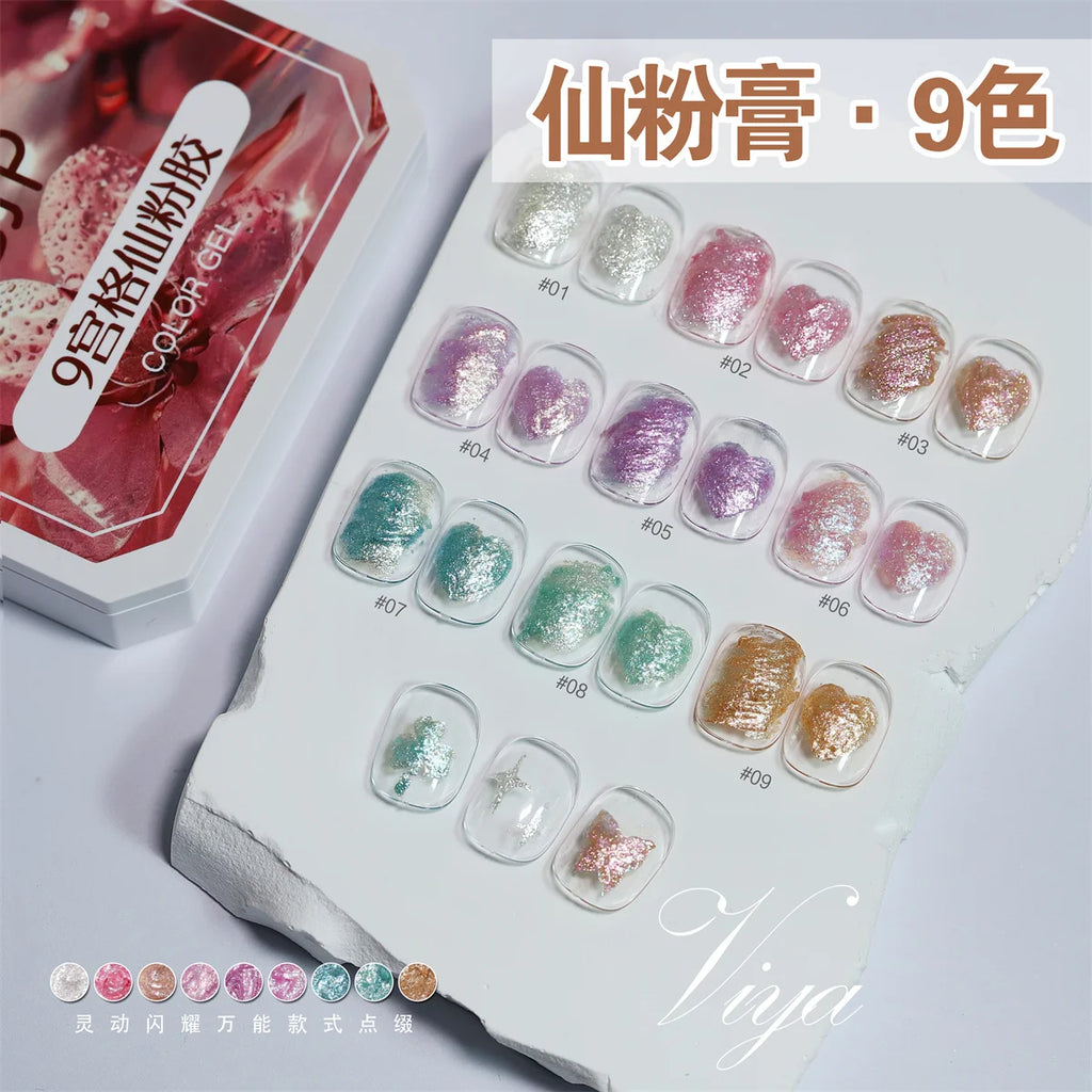 1pc Solid Patting Gel Nail Polish Gel Flash UV&LED Nail Art Creation Decoration Tool DIY Simple Operation Vue
