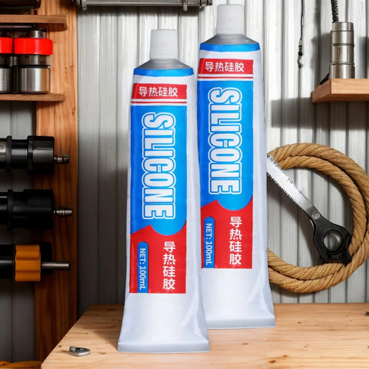 100ML Thermal Glue Thermal Conductive Silicone Silicone Paste for Microwave Device Printer Structure Automotive Chip Bonding Vue