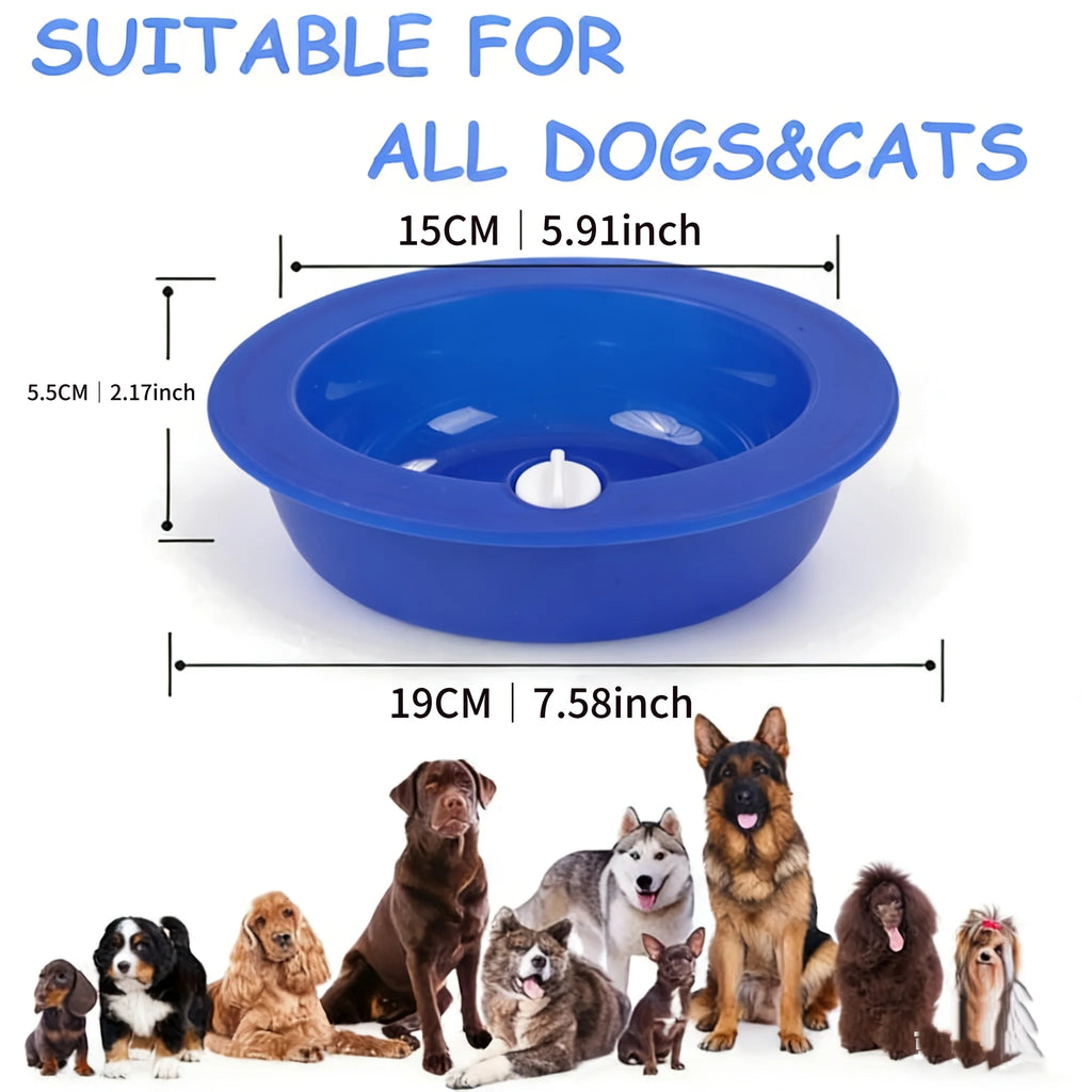 Pet Ice Bowl Cold Feeder Fill Freeze Long-lasting Cool Perfect Cats