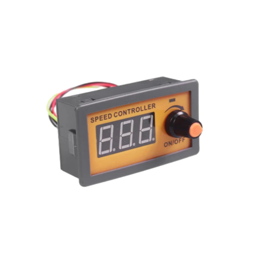 Digital Display DC Motor Governor PWM Motor Speed Controller DC12V-80V High Power Controller Slow Start Slow Stop Dimmer Switch Vue