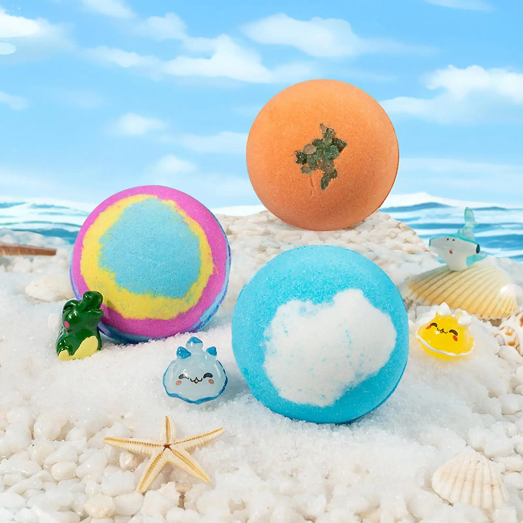 12Pcs Bath Bombs with Toys Natural Bath Salt Balls with Animal Toys Stocking Stuffers for Kids Boys Girls Family Bath Time Vue