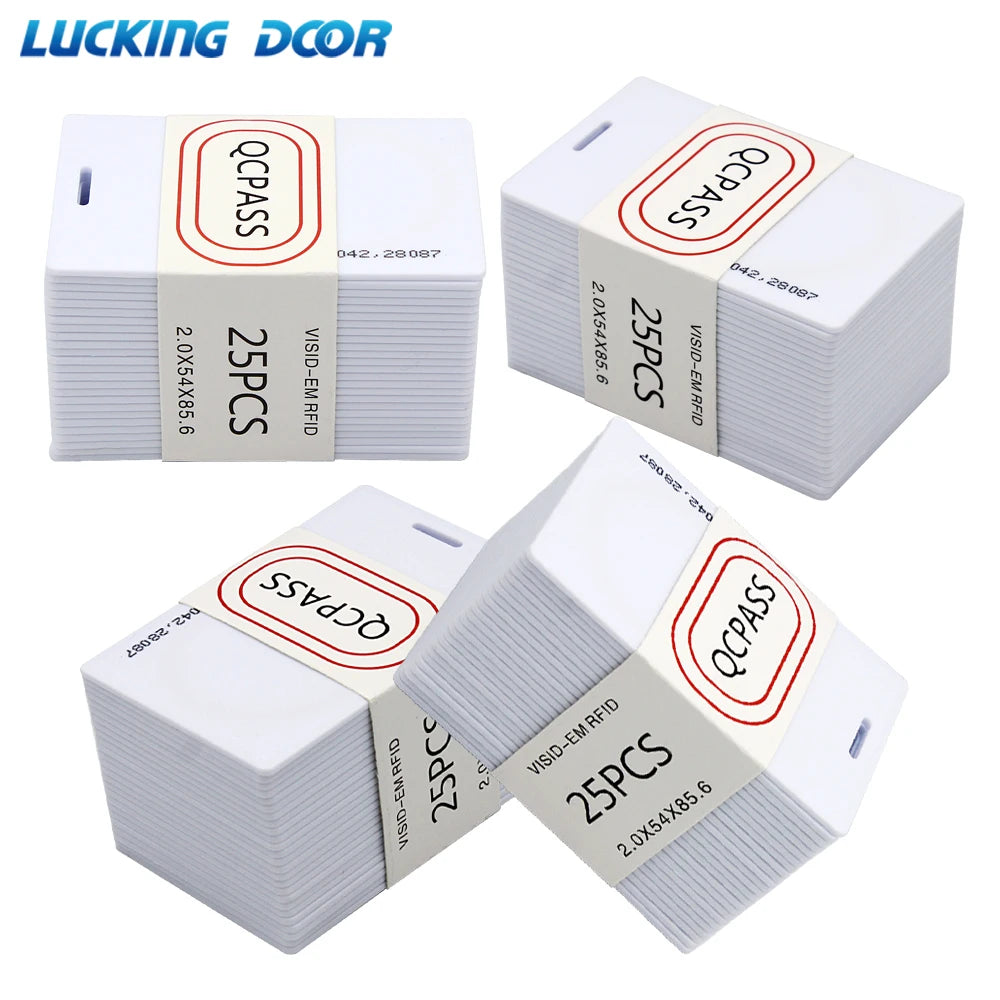 5/10 pcs Read Only 125Khz EM Tag EM4100 Iot RFID Card Keyfob for Access Control Attendance System Fixed Card Number Unchangeable Vue