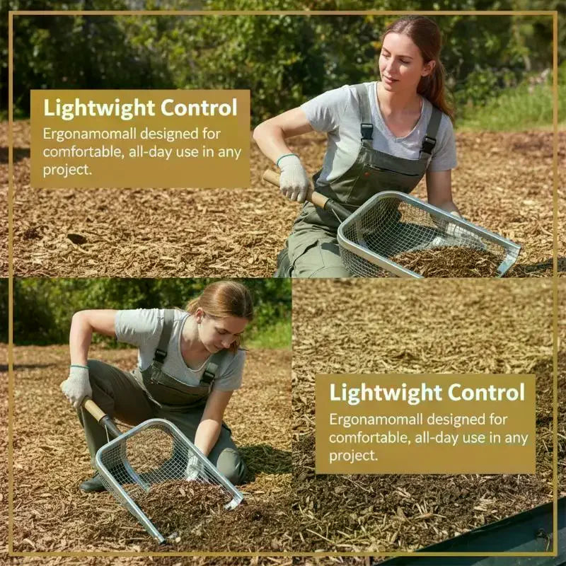 1Pc Metal Soil Sifting Mesh Easy Grip Effectively Captures Sand Rocks Compost And Wood Chip Farm Tools Garden Tools Vue
