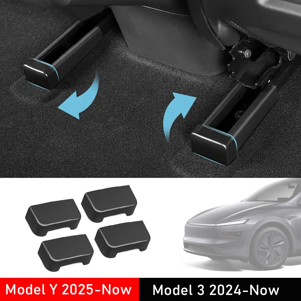 Seat Rail Protector Anti-kick Rear Seat Slide Rail Cover Car Rear Seat Guide Rails for Tesla Model 3 Y Juniper 2025 Accessories Vue