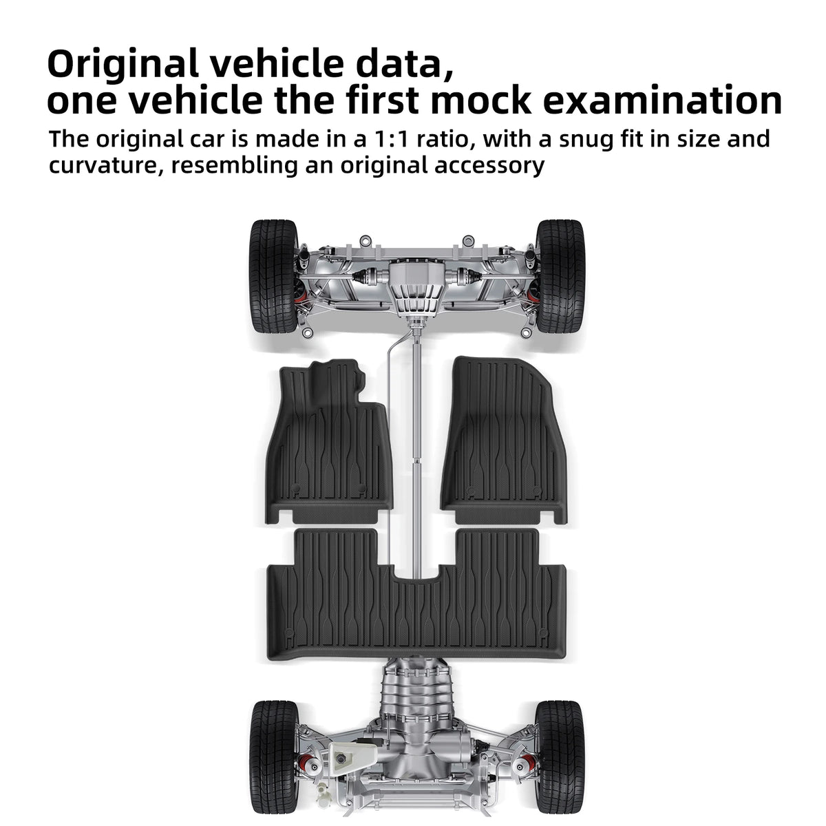 Smabee Left Drive for BYD Seal EV 2022-2025 TPE 3D Car Floor Mats Trunk Pad All-Weather Waterproof Auto Accessories Foot Pad Vue