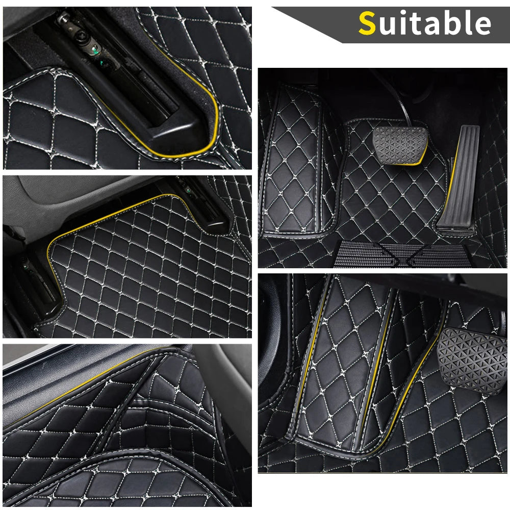 Car Floor Mats For Hyundai Santa Fe 2019-2023 TM 6seats Waterproof Car Interior Accessories Car Mat Vue