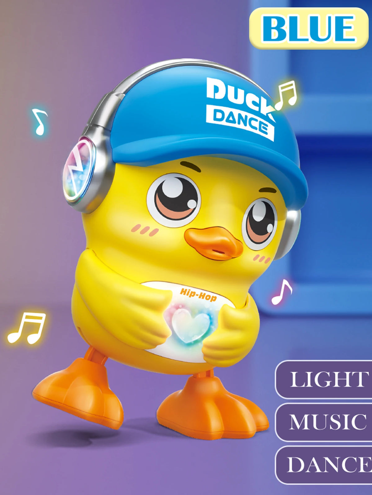 Cute Animals Electronic Toy, Owl Duck Pet with Music Light Dancing Adjustable Volume Moving Robot Mode for Children Vue Multicolor