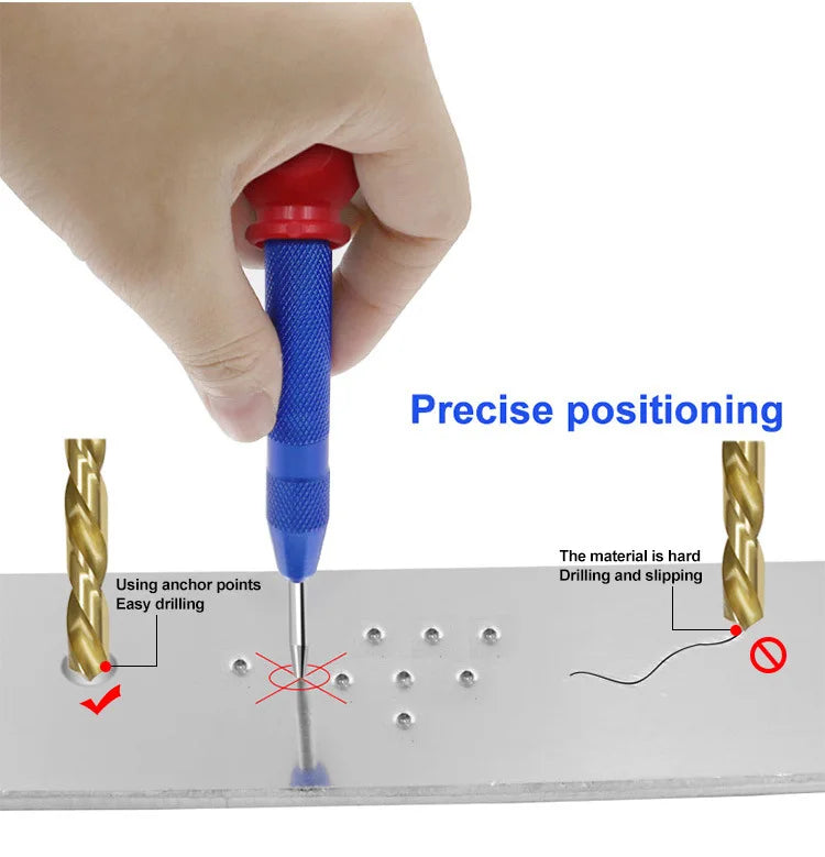Automatic Center Punch Automatic Metal Punch Tool Woodworking Tools Loaded Marker Wood Chisel Joinery Carpenter Tool Vue