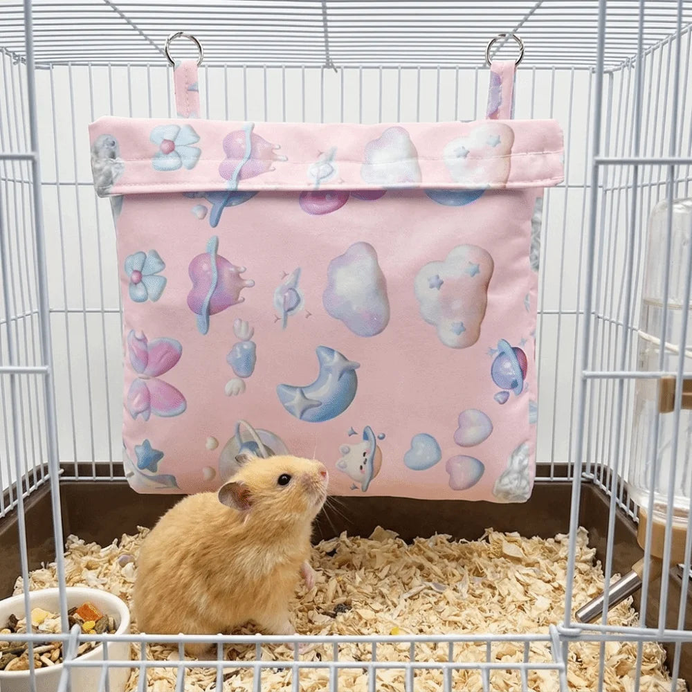 Waterproof Pet Cage Ice Pack Cartoon Pattern Insulated Pet Cooling Pouch with Ice Box Bite Resistant Vue