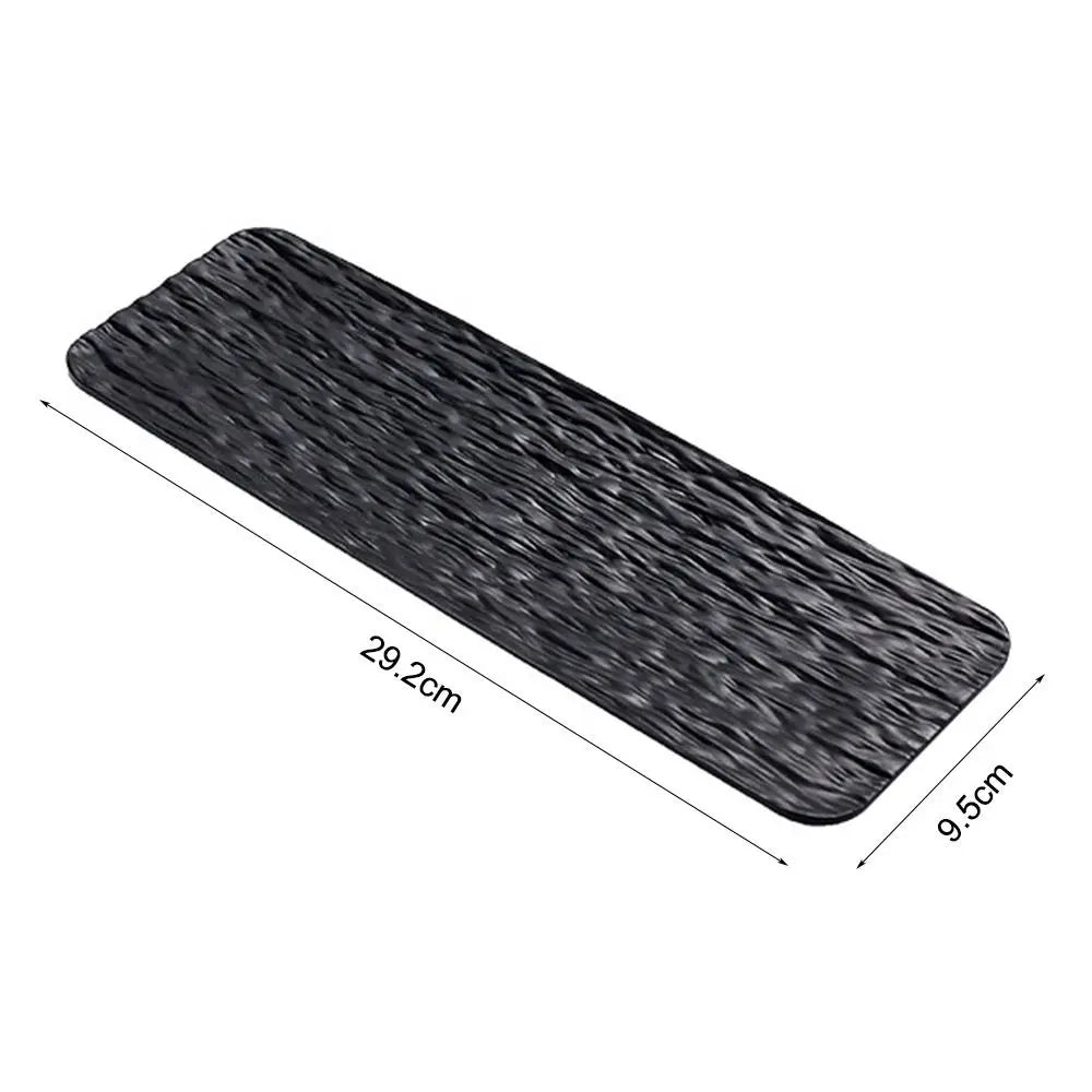 Multicolor Sushi Plate Stone Grain Flat Design Rectangular Long Shape