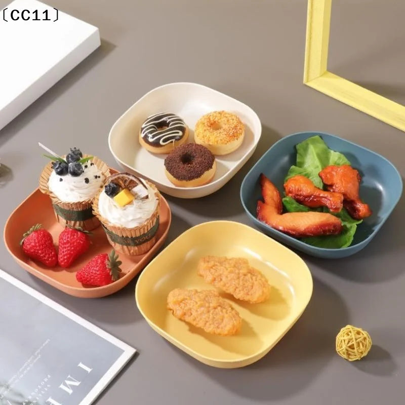 Reusable Fruit Dessert Plates Washable Multifunctional Snack Dishes