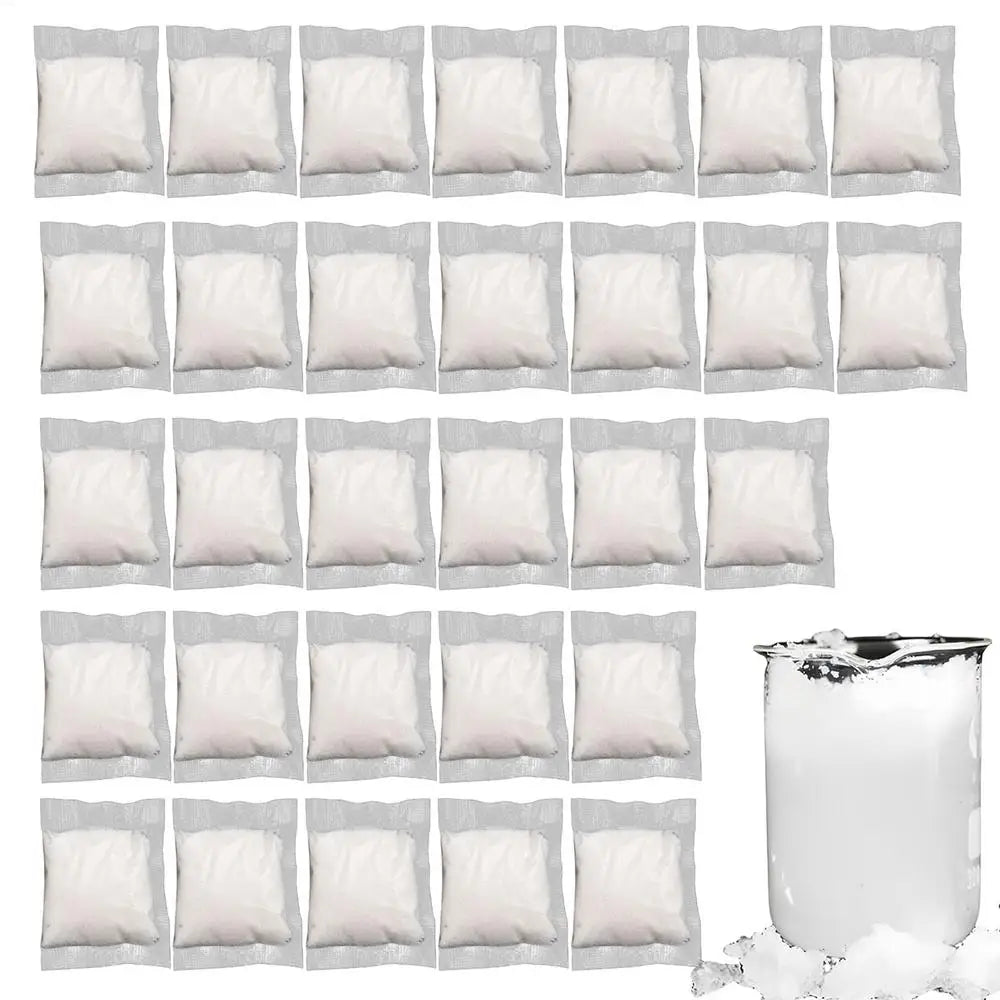 30Pcs Portable Pee Powder Liquid Emergency Urine Bag Solidifier Portable Toilets Odor Neutralizer for Strong Water Absorption Vue 30pcs