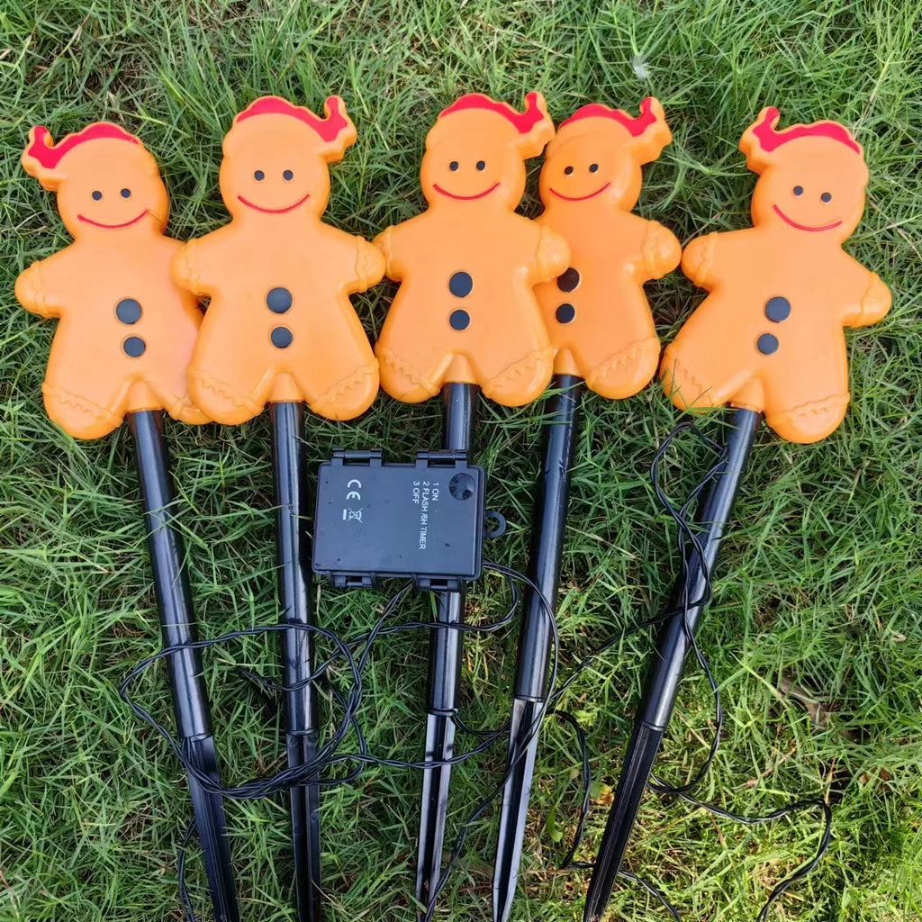 Christmas Solar Lawn Lights Outdoor Lights Waterproof Battery Garden Lawn Lights Home Decorations LED Holiday Lights Jardin 614 Vue
