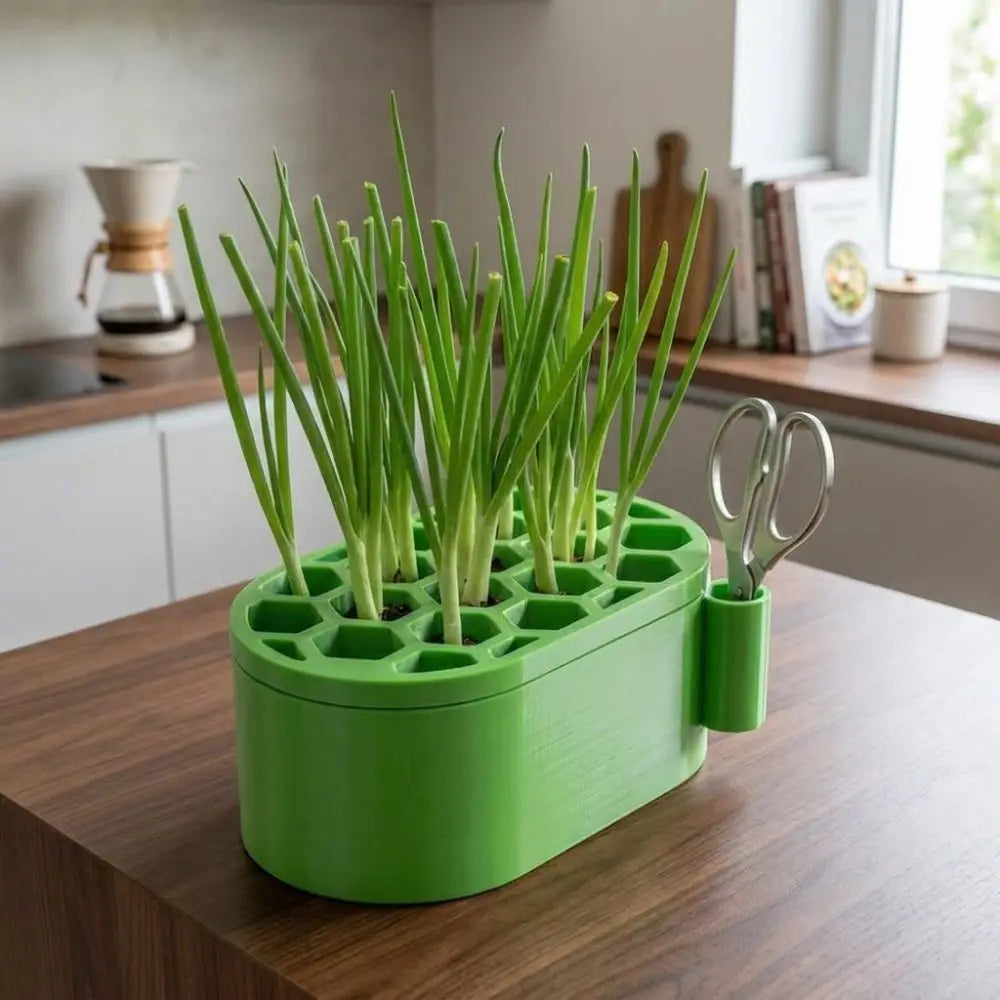 Automatic Watering Green Onion Regrow Kit Soil-Free Fast Regrowth Hydroponic Planting Pots Continuous Harvest Vue