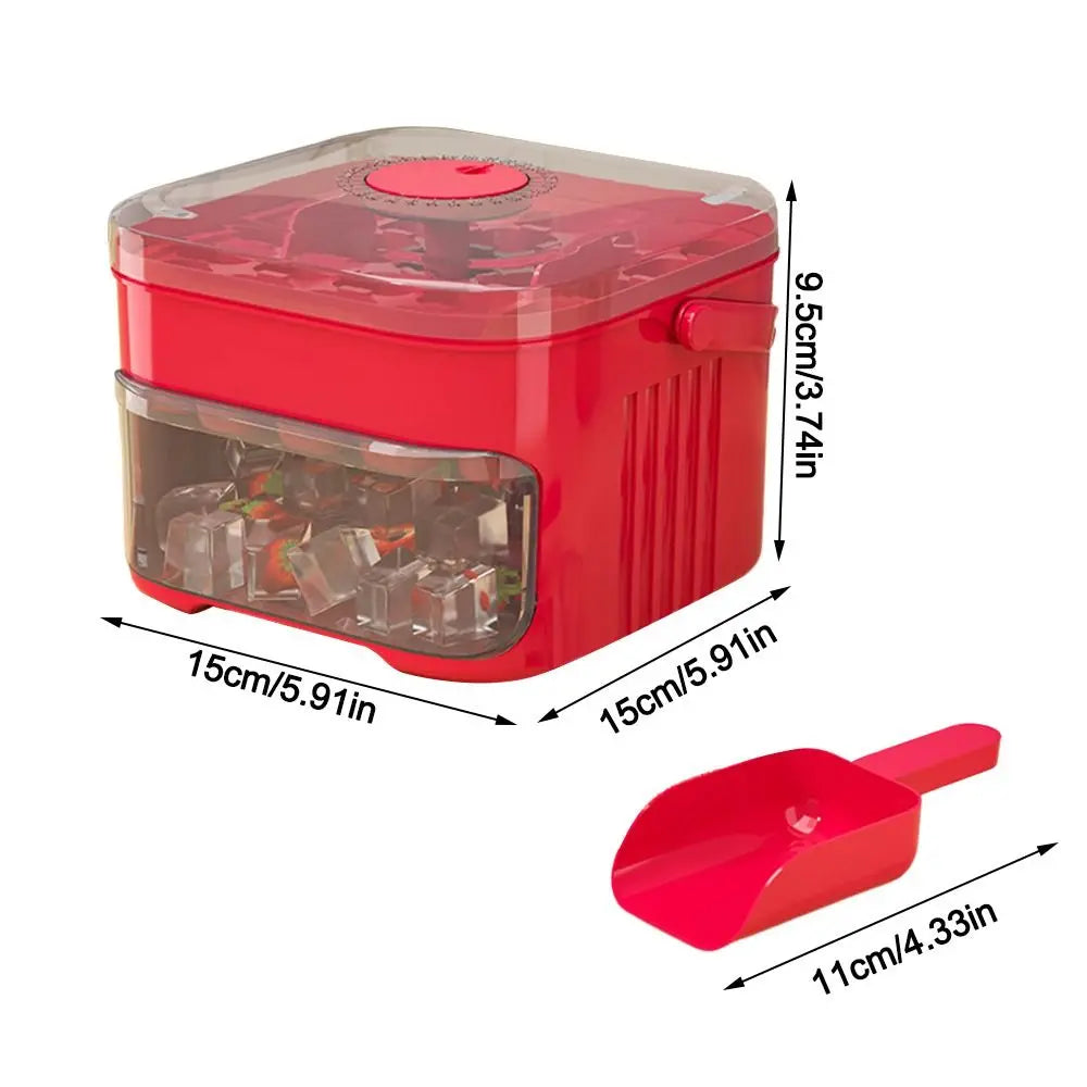 50-Cube Ice Maker Easy Press Cap Easy-press Lid Large Capacity Cube Vue