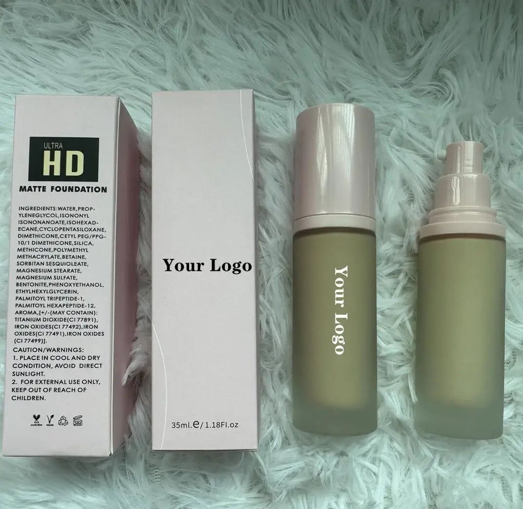 Liquid Foundation Long Lasting Private Label Matte Waterproof Makeup Foundations Vegan Dark Skin Cosmetics Wholesale Bulk Vue