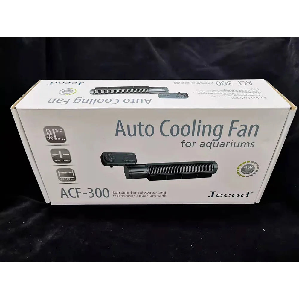 Jebao Auto Fish Tank Silent Cooling Fan Adjustable Wind Speed For Freshwater Seawater Aquarium Cultivation Radiating Fan ACF200 Vue
