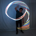 LED Rhythmic Gymnastics Ribbon Colorful Luminous Gym Ribbons Dance Rgb Glow Led Poi Ribbon For Belly Dance Hand Props Vue 4 meters