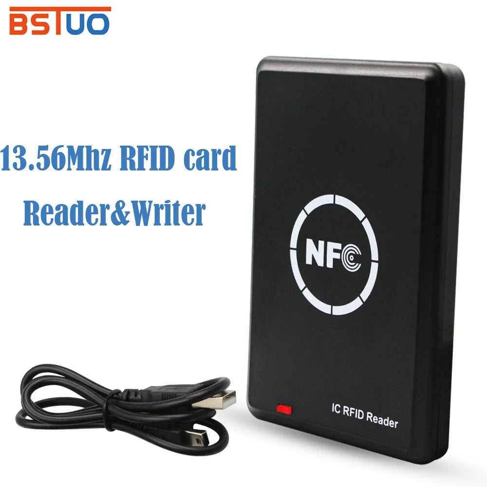 13.56Mhz RFID Copier Duplicator NFC Reader Writer Card Encrypted Programmer USB UID Tag Decoder 13.56MHz Encrypted Programmer Vue