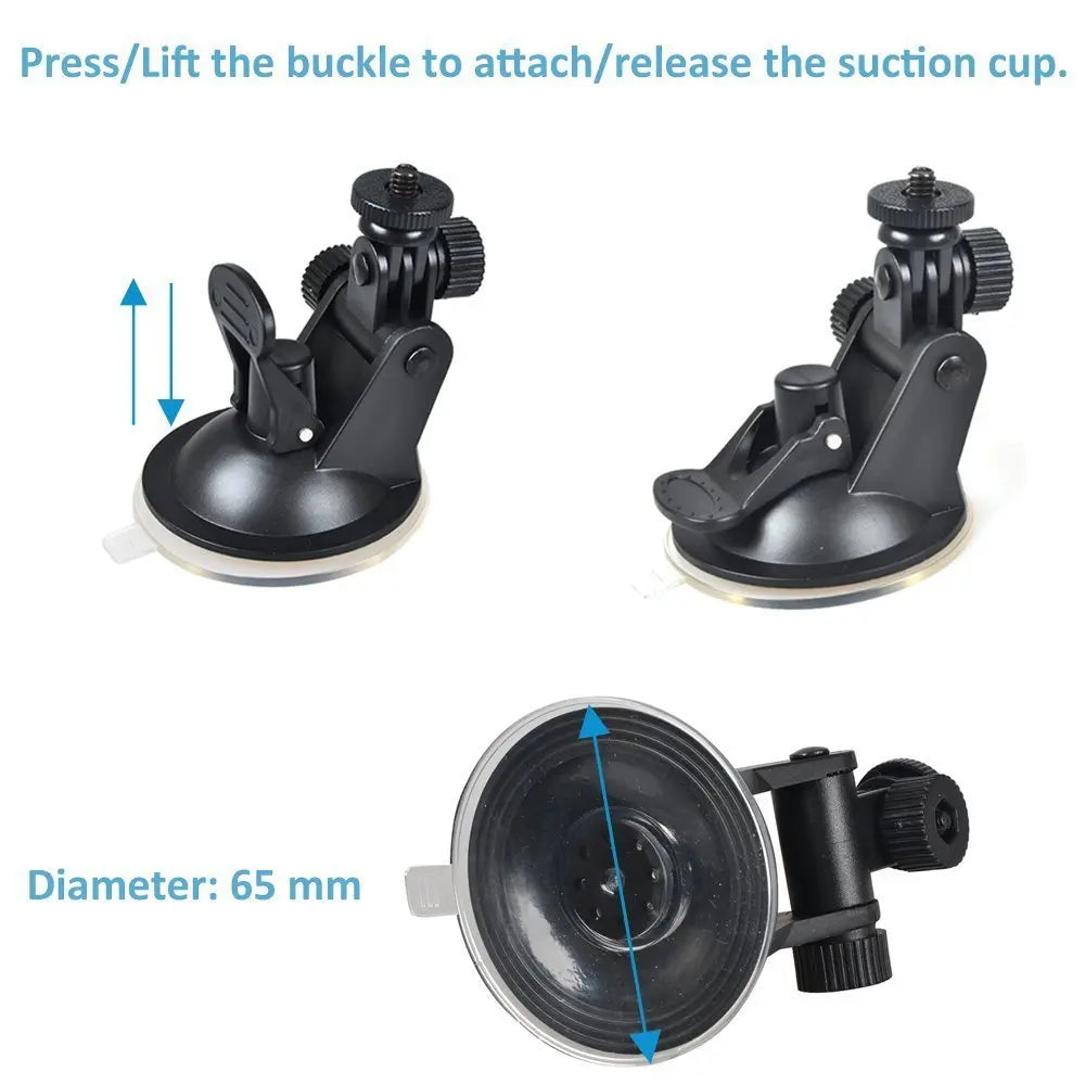 Suction Cup For Gopro Accessories Action Camera Action Cam Accessories For Car Mount Glass Monopod Holder Holding Vue