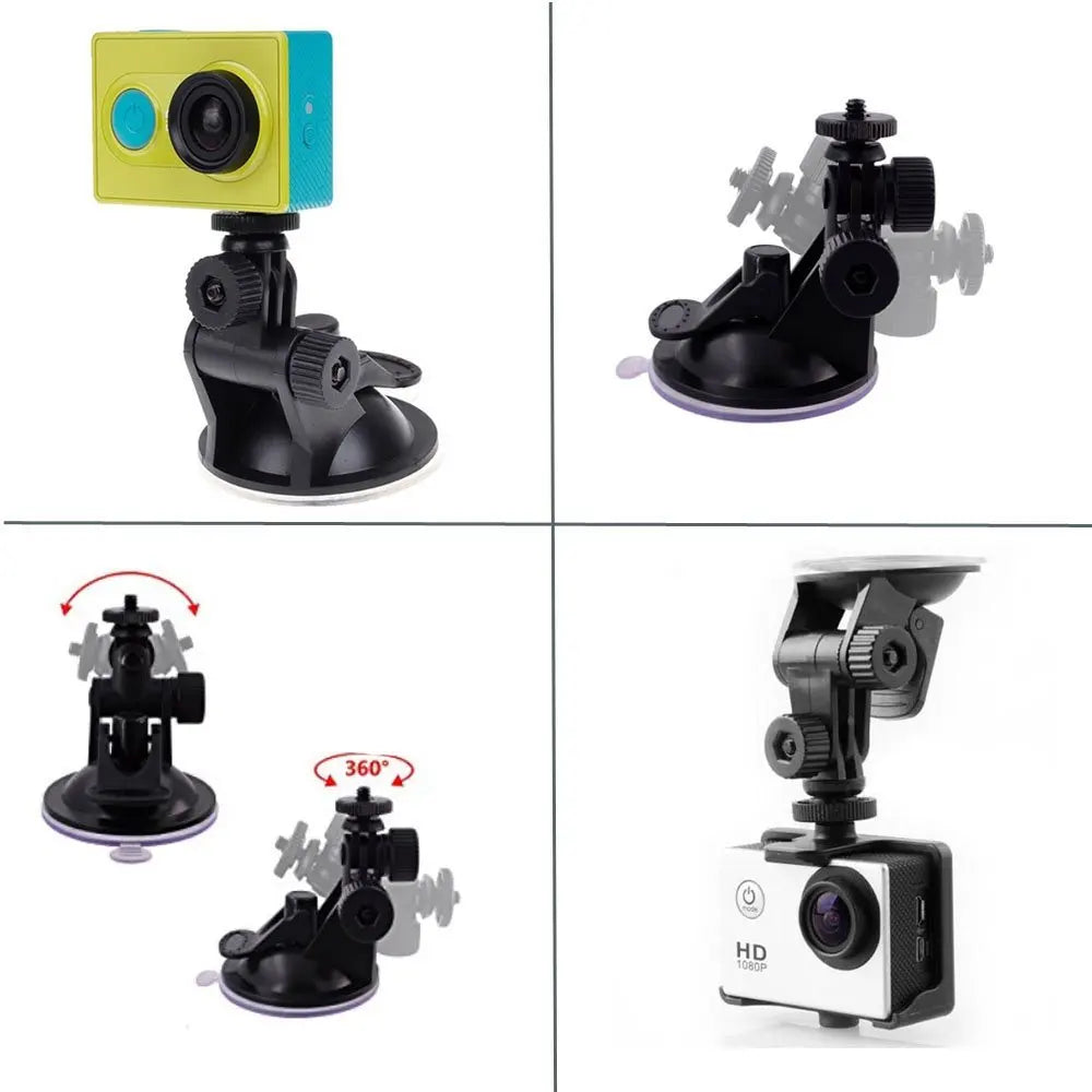 Suction Cup For Gopro Accessories Action Camera Action Cam Accessories For Car Mount Glass Monopod Holder Holding Vue