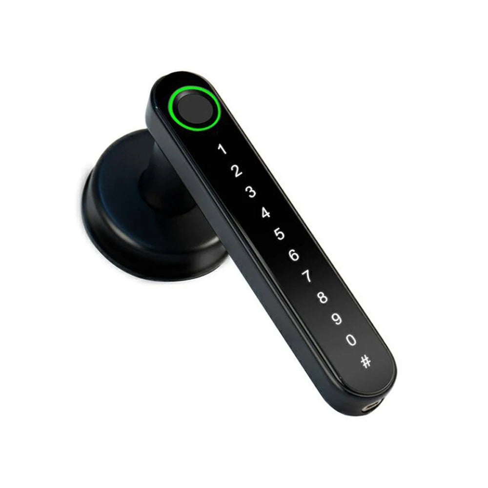 Tuya/TTLOCK Fingerprint Electronic Door Lock Smart Bluetooth Password Handle Lock APP Unlock Keyless Entry Support iOS/Android Vue